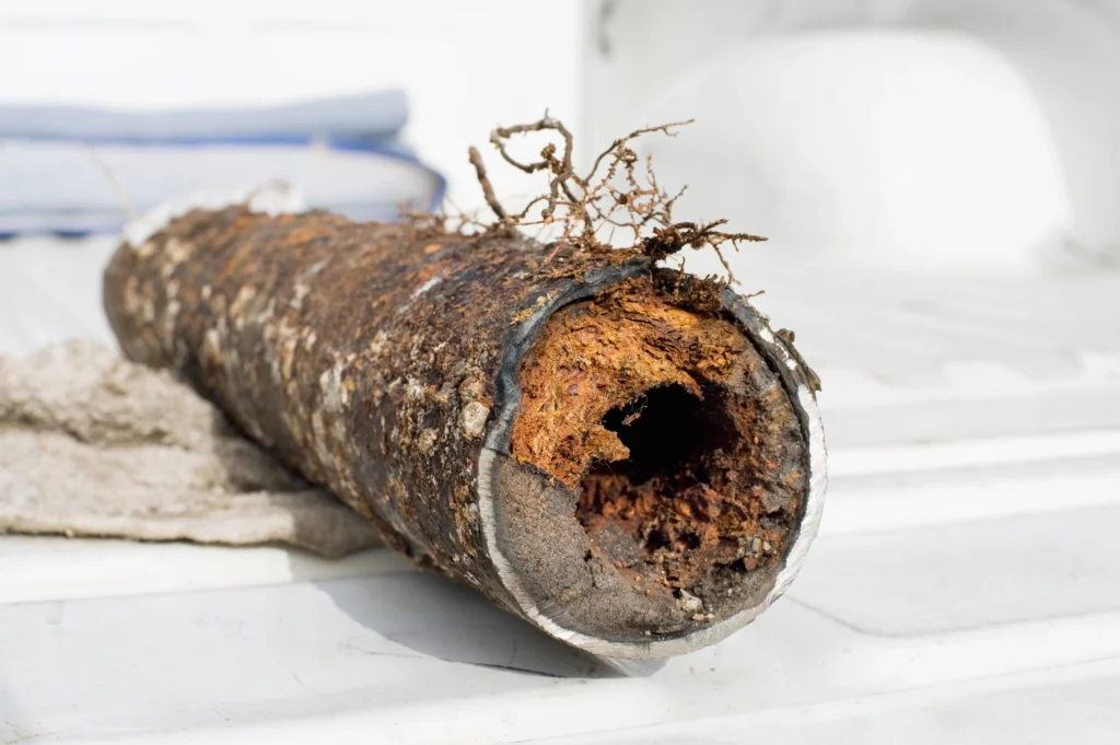 having sewer line repair services done during the summer due to tree root damage st. clair county, IL