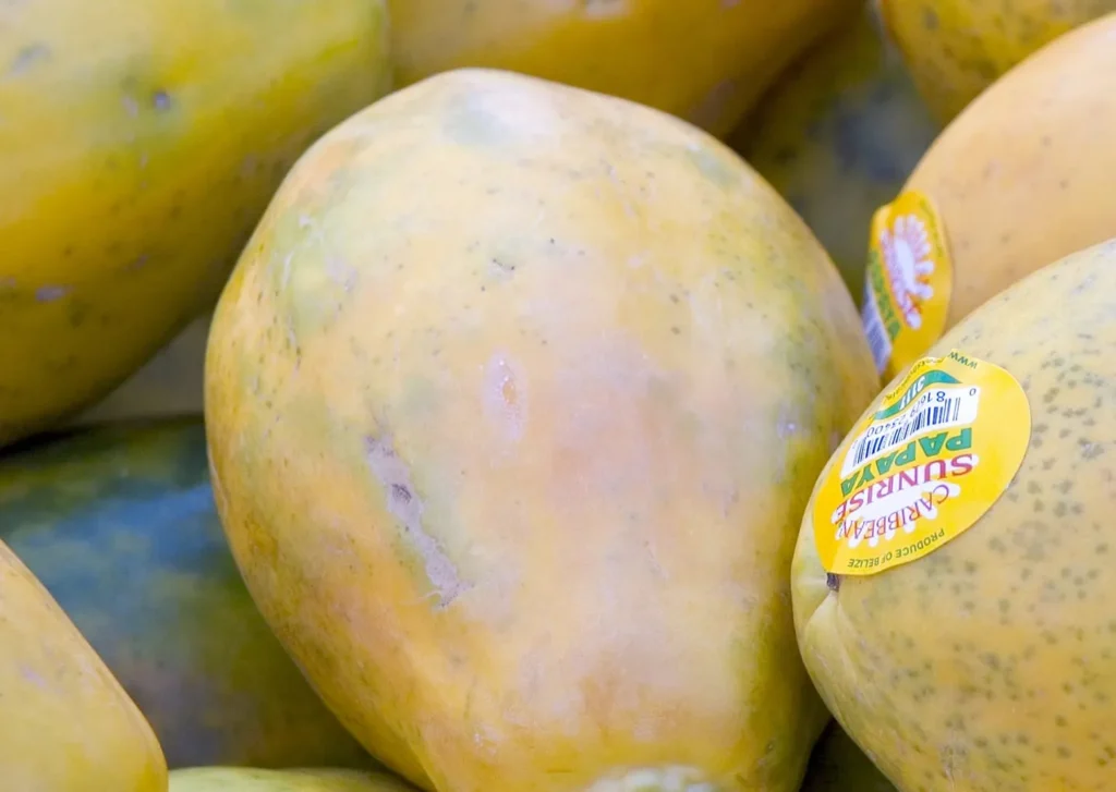 product stickers on fruit can get caught in your drains