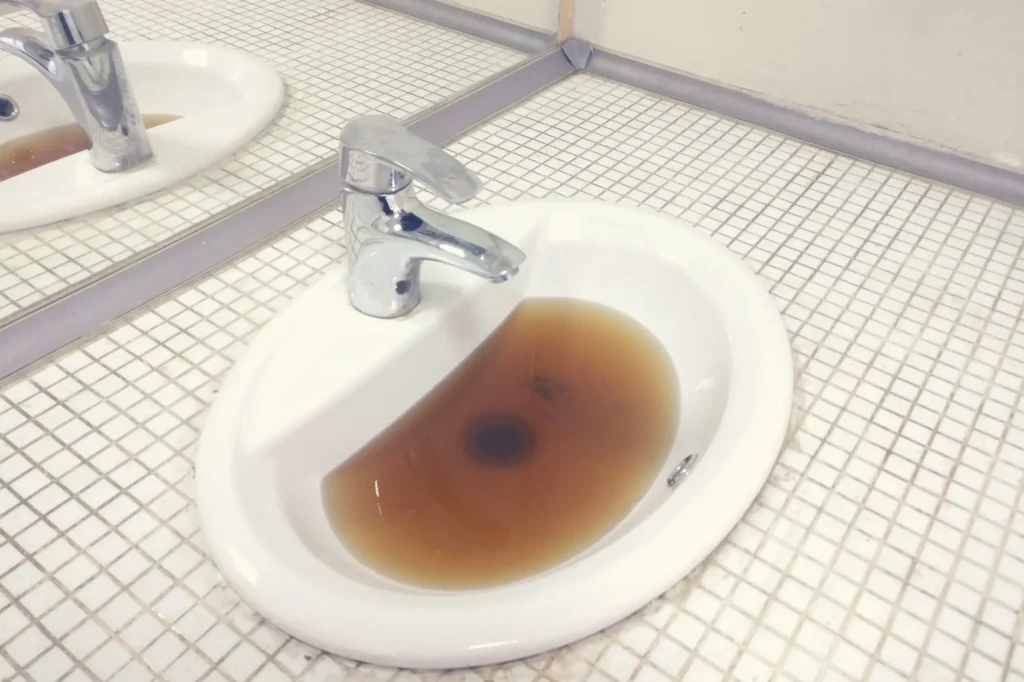 clogged drain